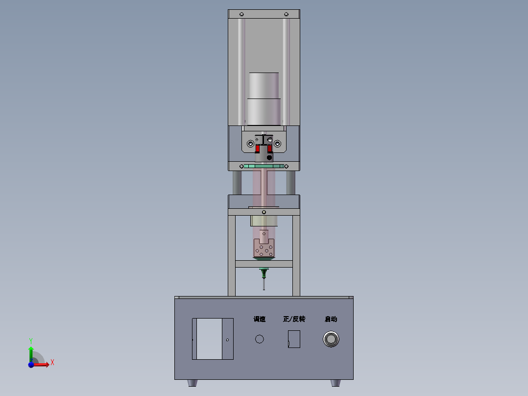圆形拌胶机前视图