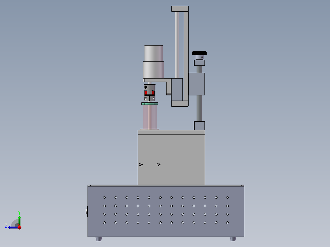圆形拌胶机右视图
