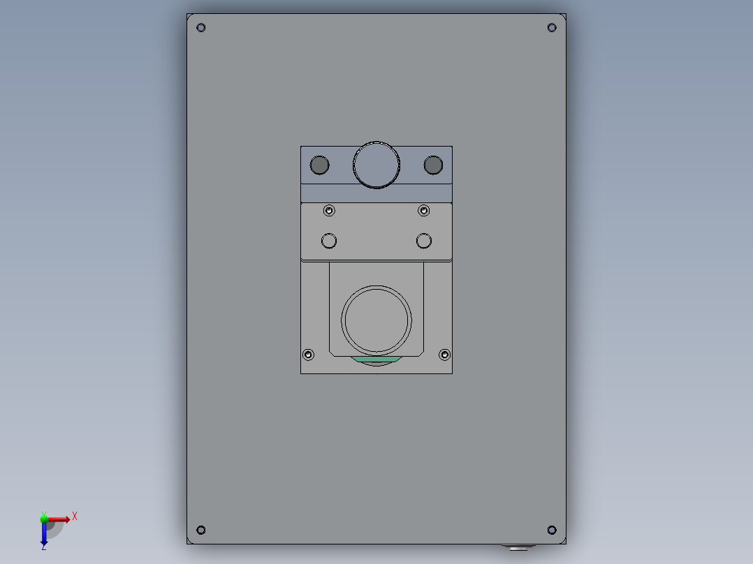 圆形拌胶机俯视图