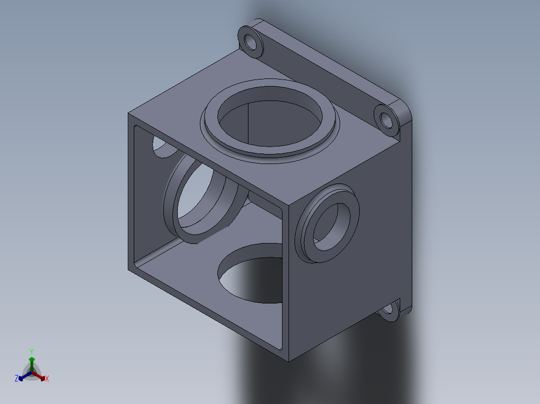 箱体加工工艺设计【含图和文档】正等轴测图