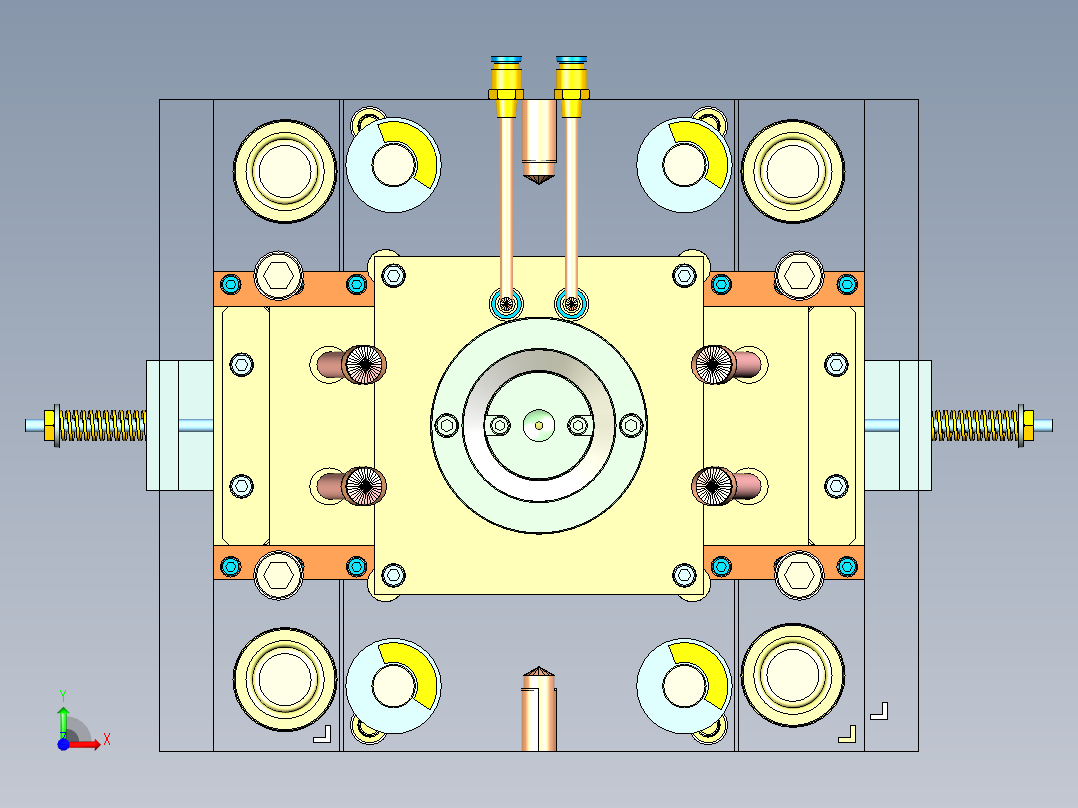 管接头注塑模具设计含ug三维图==1283673==250s5前视图