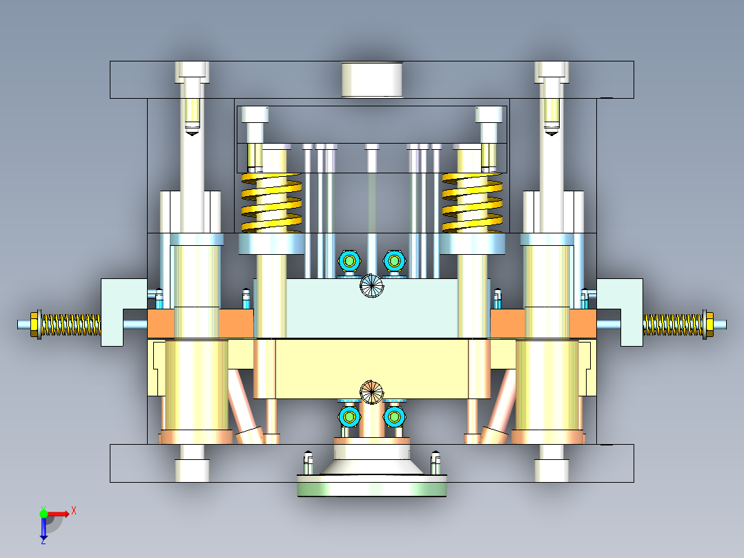 管接头注塑模具设计含ug三维图==1283673==250s5俯视图
