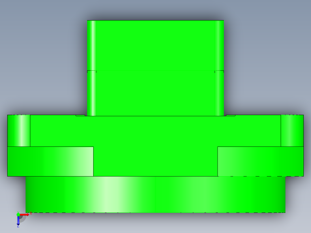 中空旋转平台KFN130-18-N(14-50-70-M4)俯视图