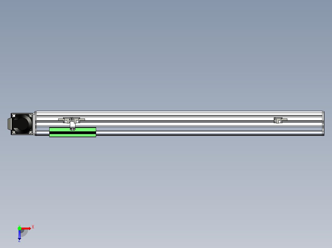 同步带滑台-半封闭B13-L90-S600-R-P40-D3俯视图