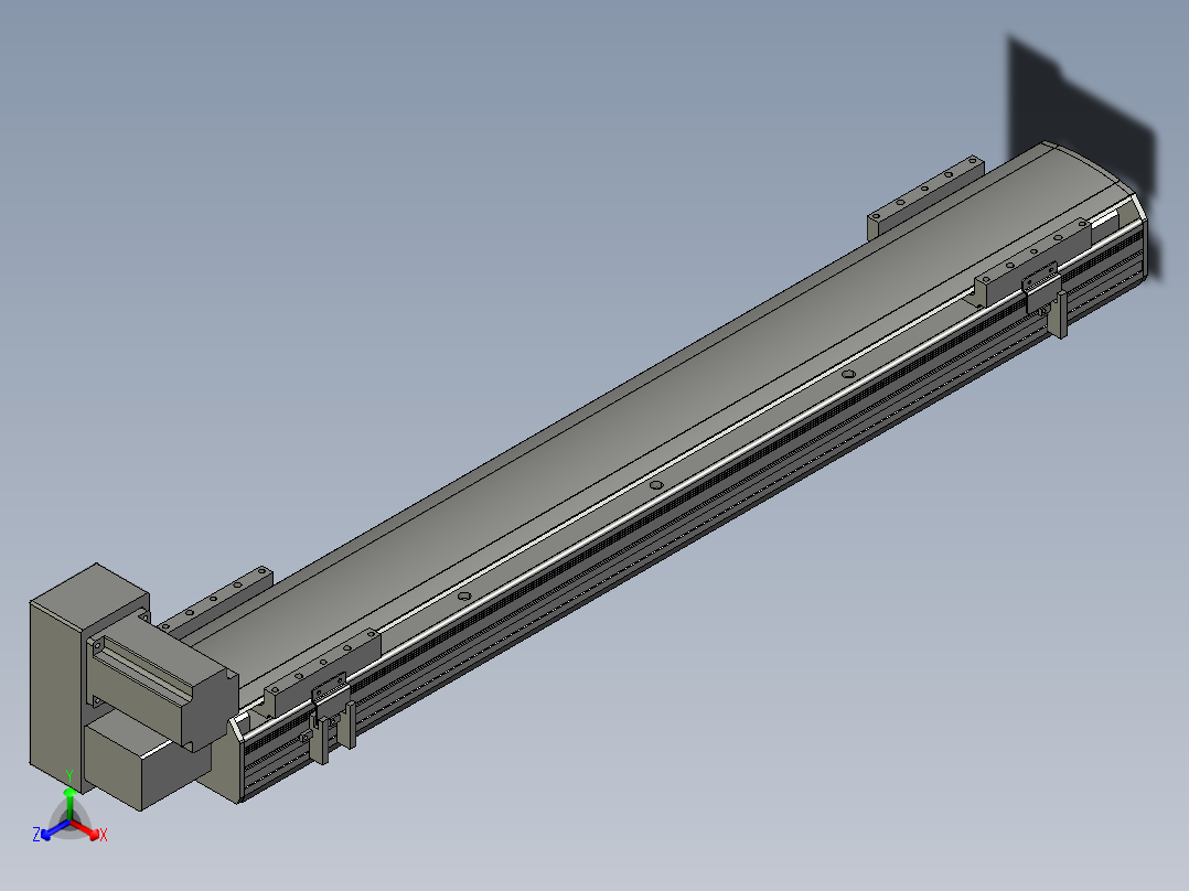 直线模组WG-LHB12-S700-LU设计图纸