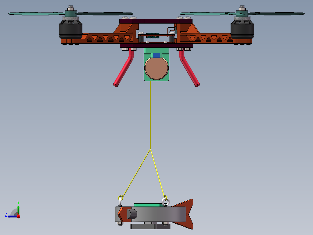 无人机环境监测右视图