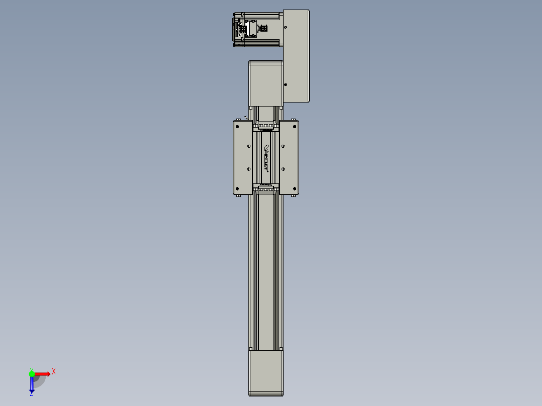 威洛博直线电机模组EB6-L70-S250-BR-P40-MS3俯视图