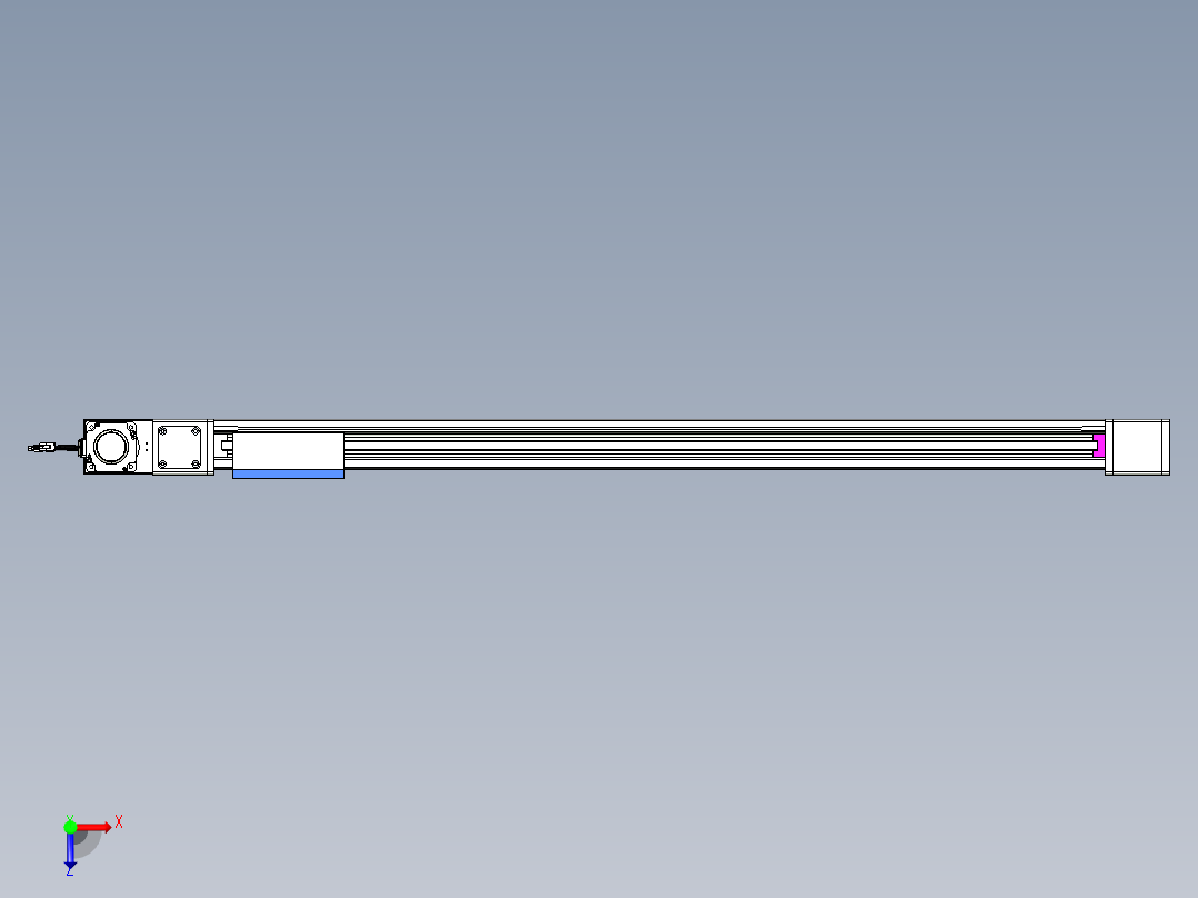 威洛博LB.GB同步带传动--欧规系列GB8-L96-S1200-BL-P75俯视图