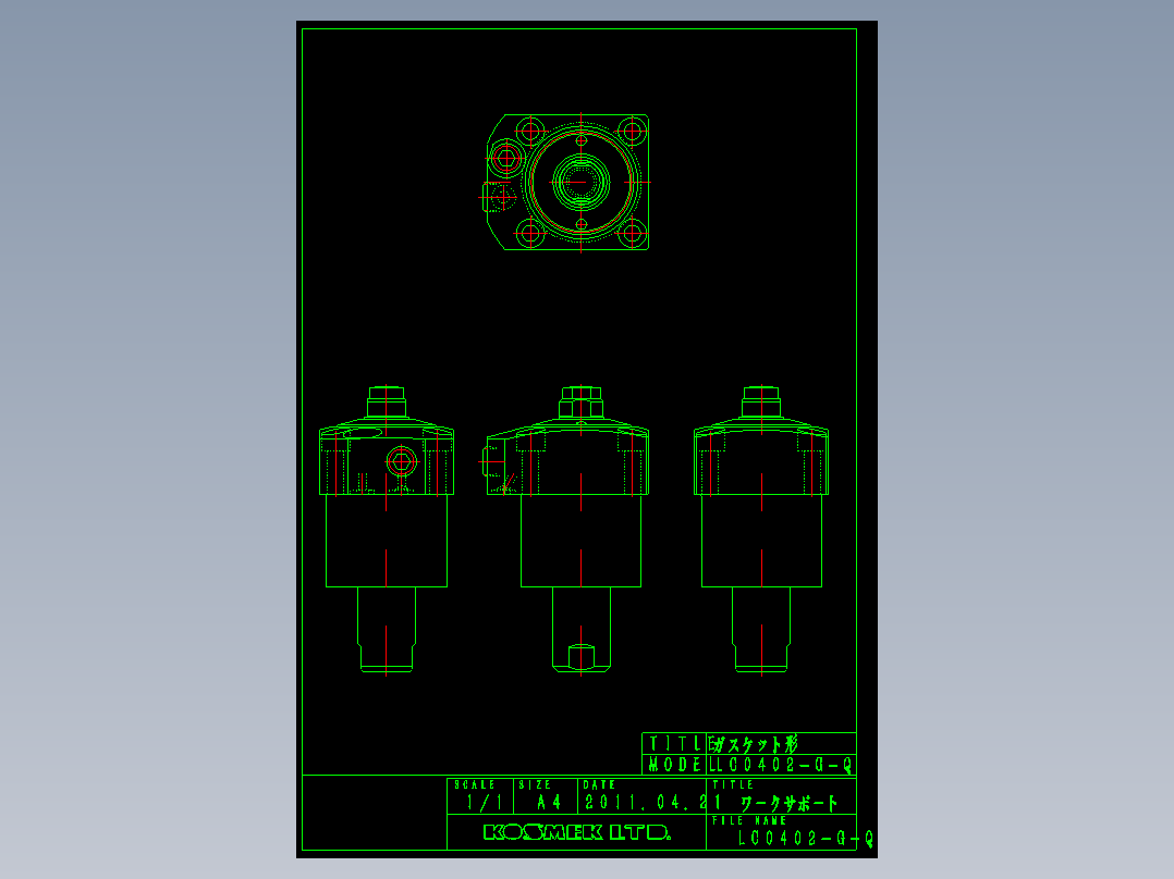 KOSMEKLC0402-G-Q多系列多零件图纸模型多系列多零件图纸模型