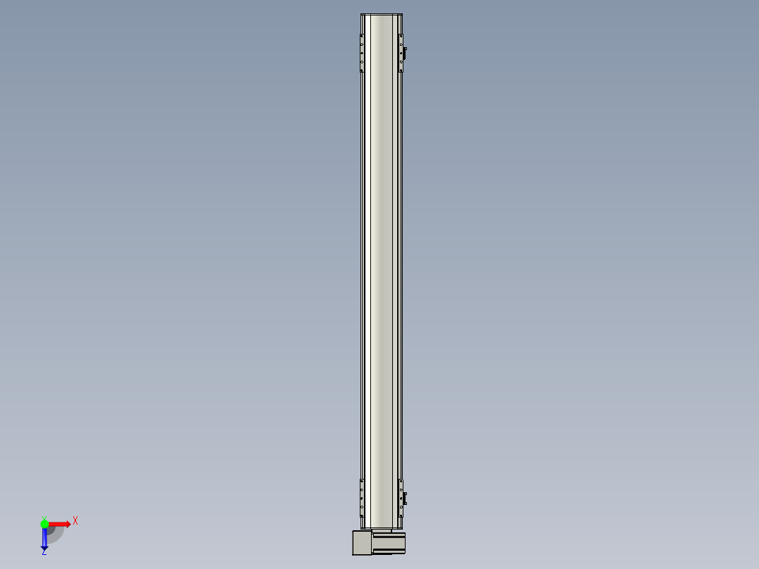 直线模组WG-LHB12-S1250-LU设计图纸俯视图