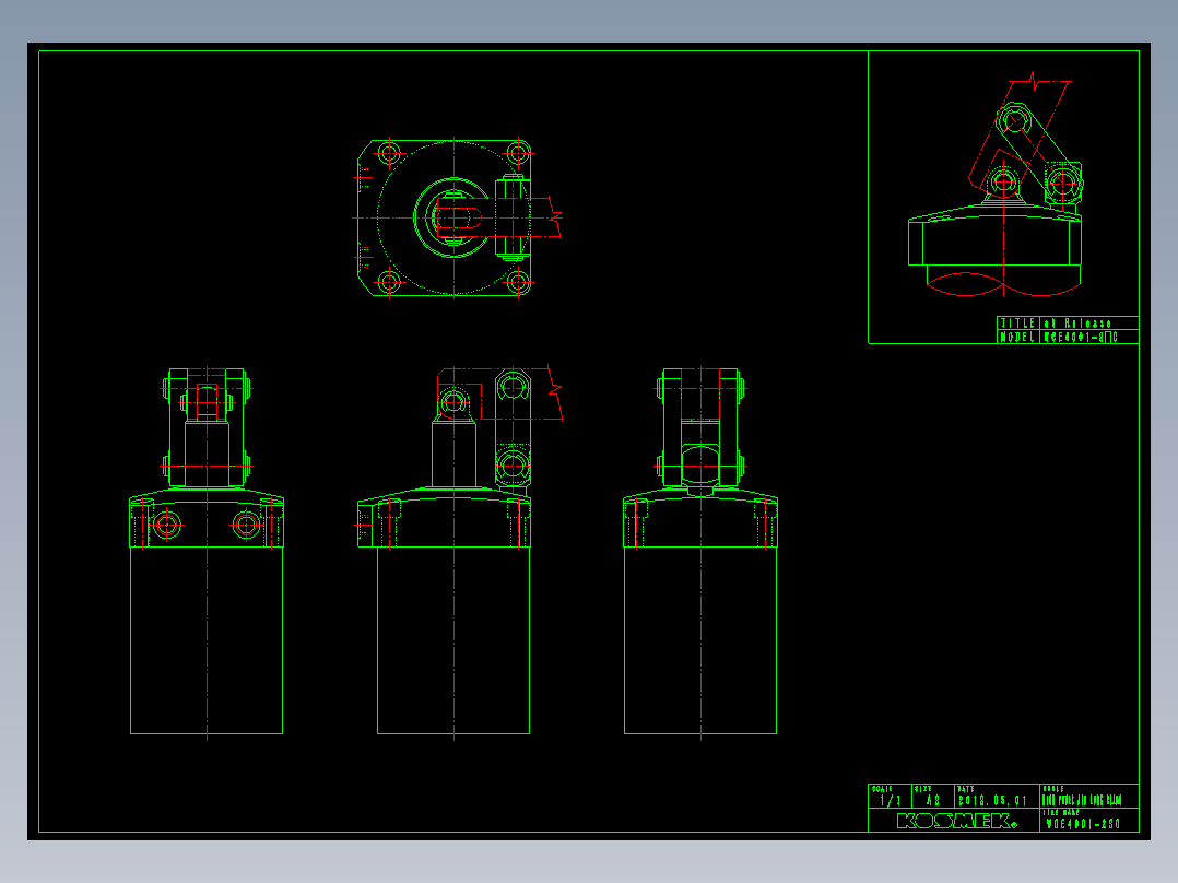 KOSMEKWCE4001-2SC多系列多零件图纸模型多系列多零件图纸模型