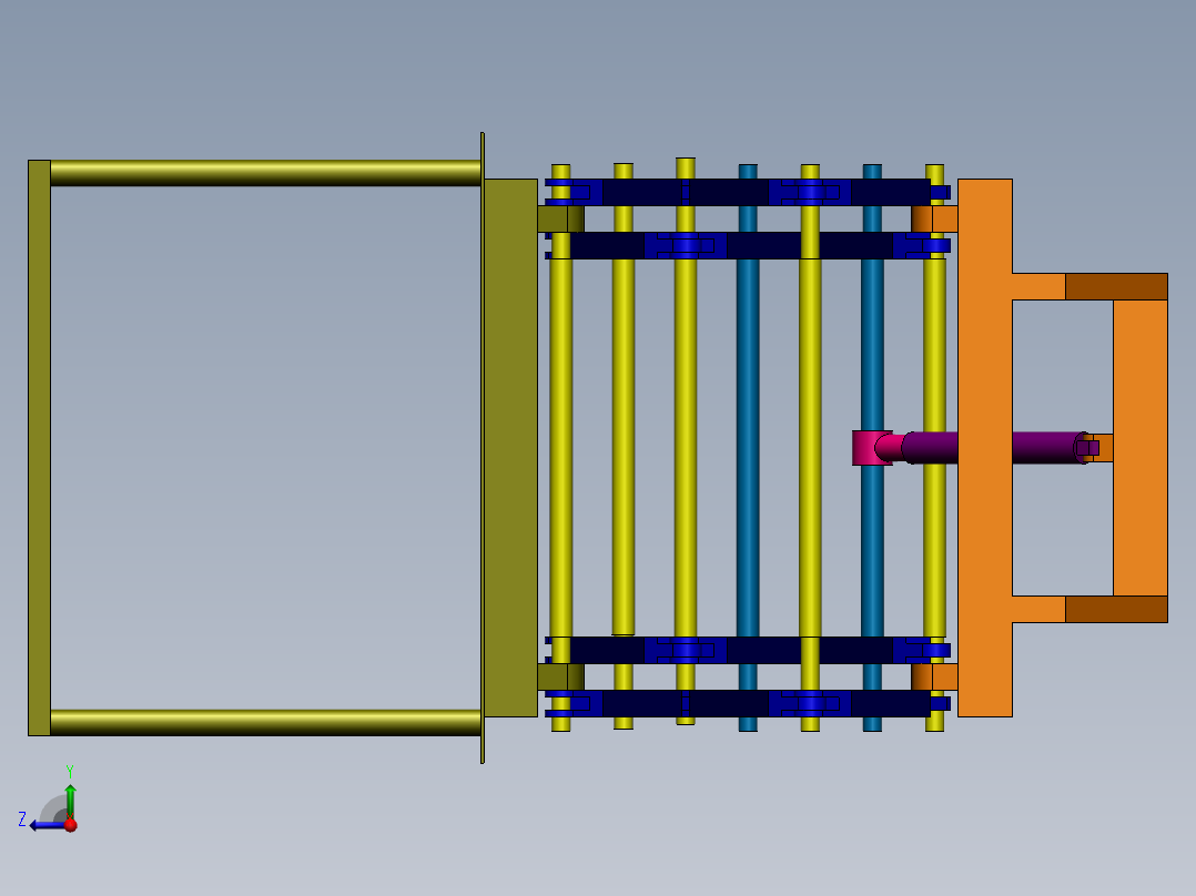 升降式楼梯平台右视图