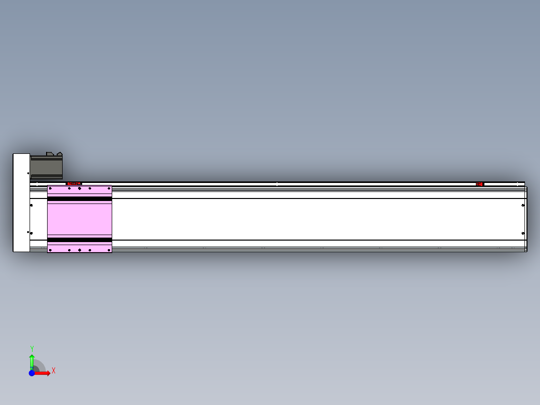 VF丝杆传动-一般环境VF22-L20-C-S1350-BR-P75-C4前视图