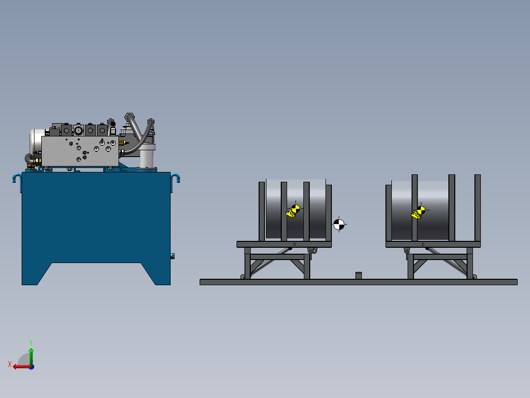 200T翻转试验平台后视图