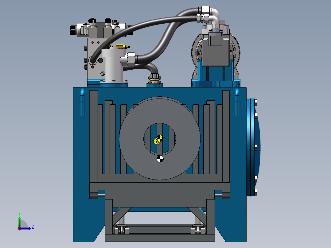 200T翻转试验平台左视图