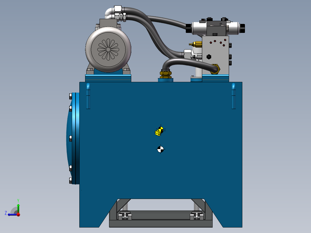 200T翻转试验平台右视图