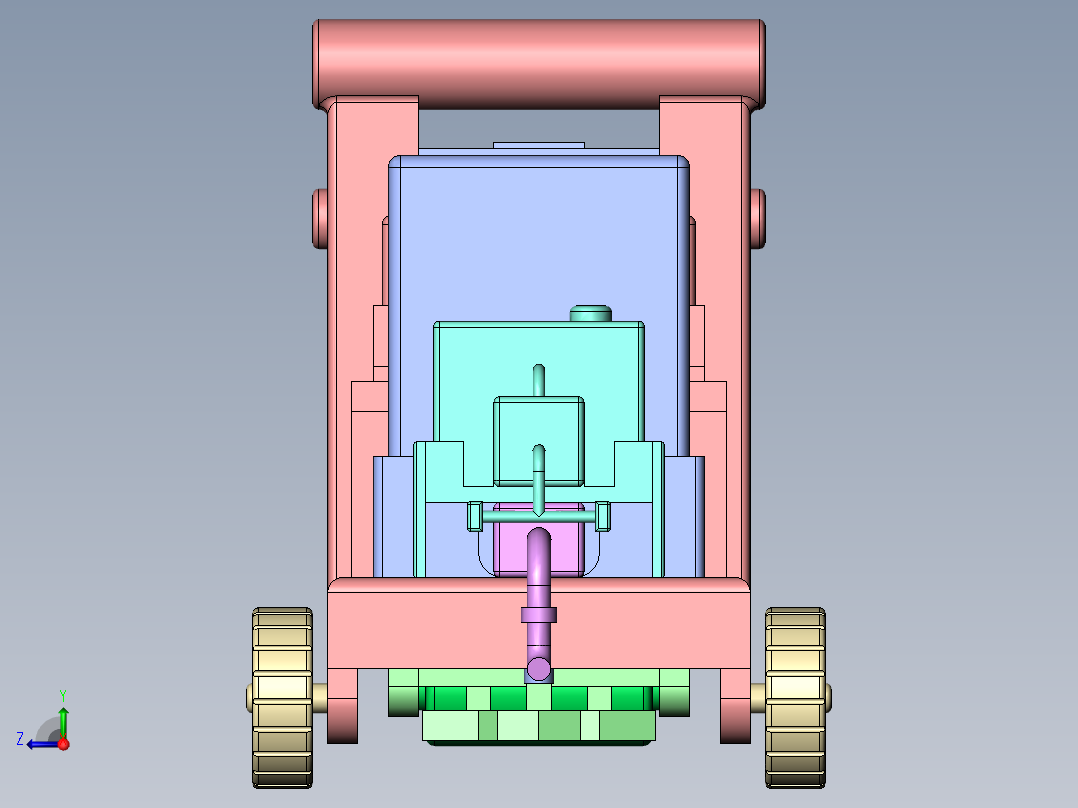 沥青道路维修装置右视图