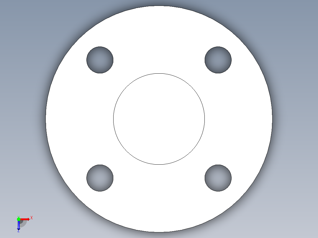 聚氯乙烯配件25-Sch80_Blind Flange_853-010_1in俯视图
