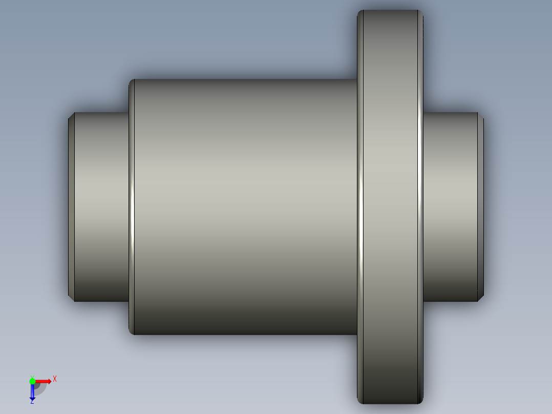 山云日尚SYS滚珠丝杠SFI6310.stp俯视图
