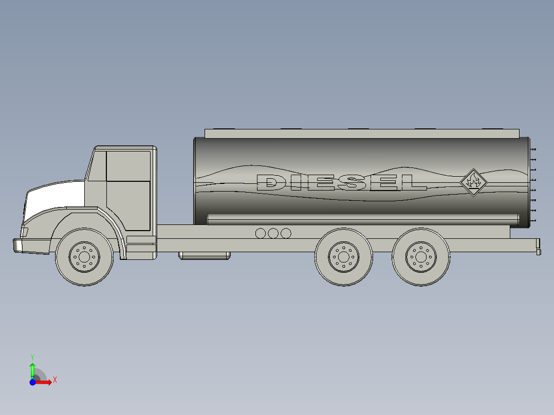 奔驰卡车前视图