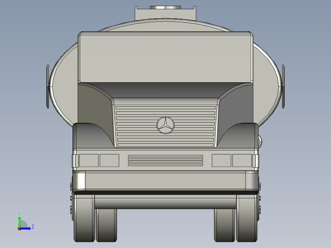 奔驰卡车左视图