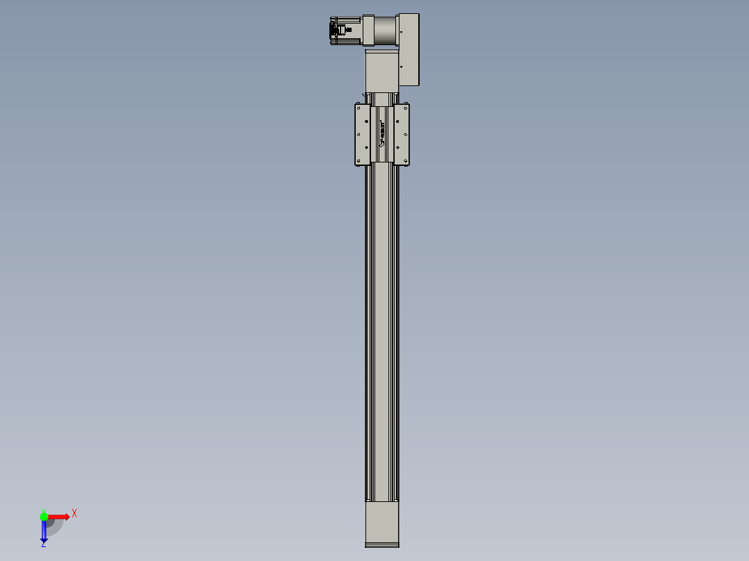 威洛博直线电机模组EB10-L224-S950-BR-ZP75-MS3-5K俯视图