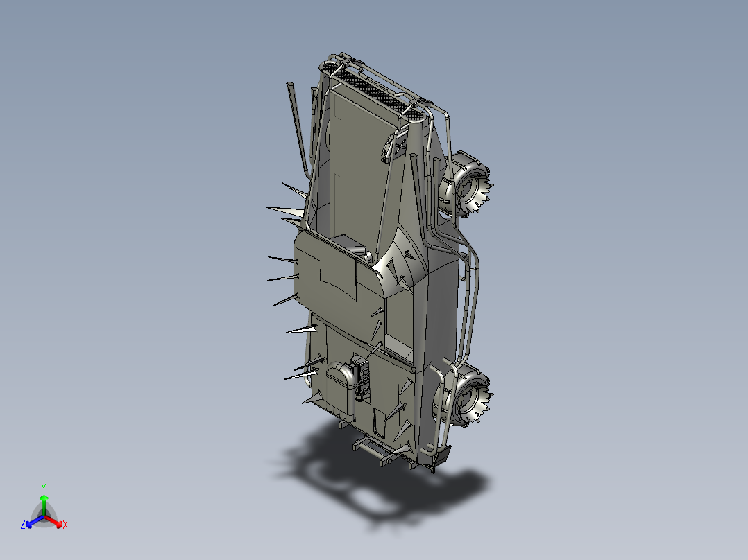 疯狂麦克斯越野车模型3D图纸 CATIA设计 附STP格式