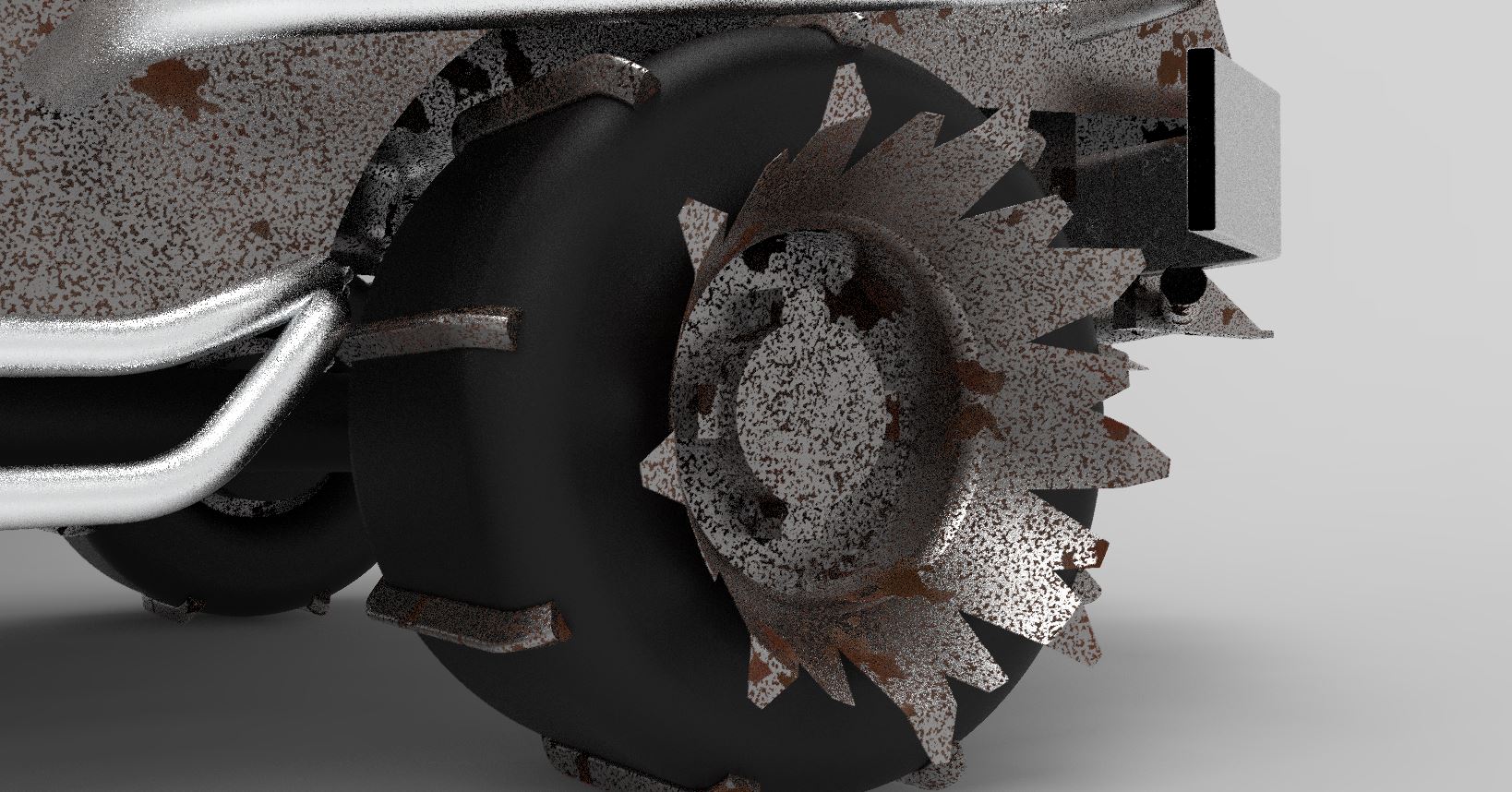 疯狂麦克斯越野车模型3D图纸 CATIA设计 附STP格式