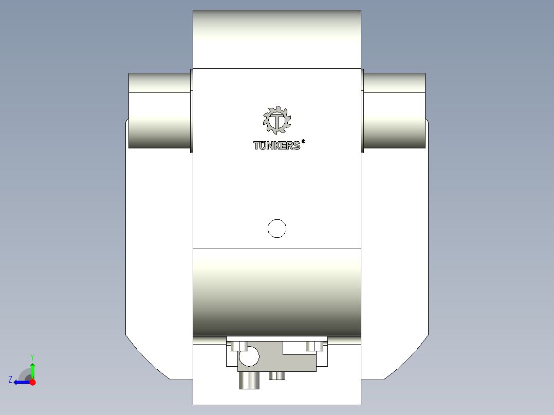 德克斯TUNKERS气缸数模KS_160_2_A00_T12_060GRAD右视图
