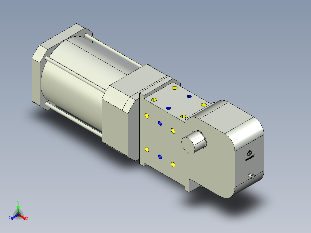 德克斯TUNKERS气缸数模KS_160_2_A00_T12_060GRAD正等轴测图
