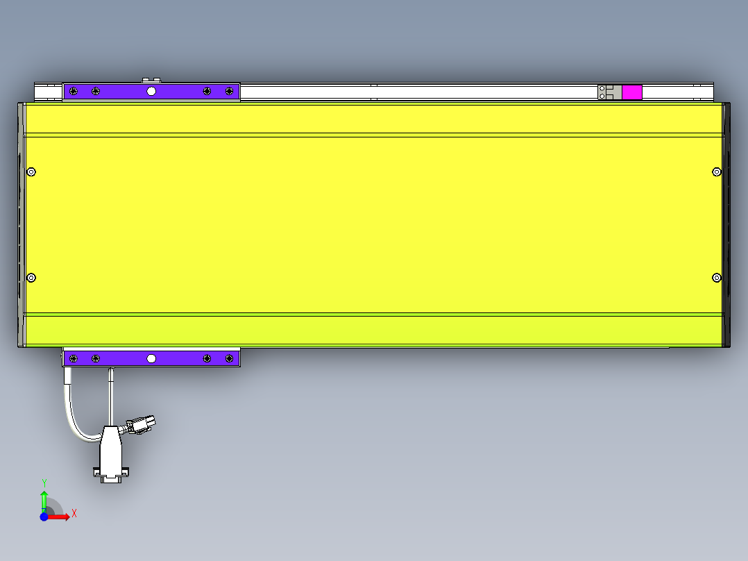 威洛博VL系列直线电机模组-VL22H2-S400前视图
