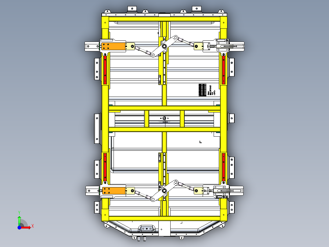 Pack包移动吊具（自锁放脱落型）前视图
