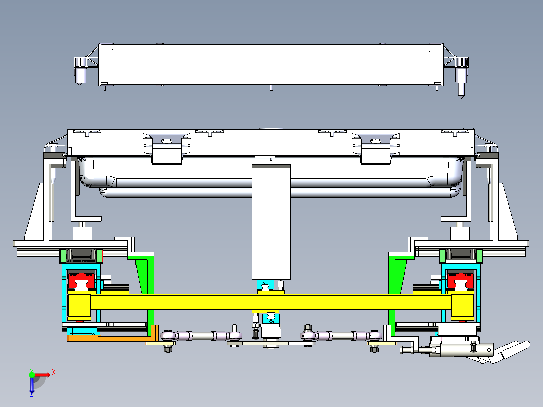 Pack包移动吊具（自锁放脱落型）俯视图