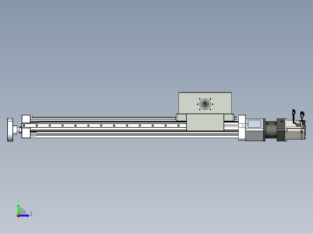 威洛博直线电机模组EB8ZR-L200-S660-LZP75B5K-ZP755K-MS3左视图