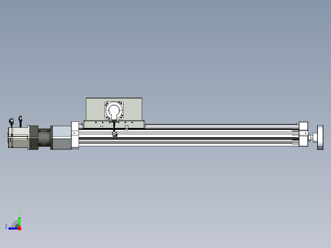 威洛博直线电机模组EB8ZR-L200-S660-LZP75B5K-ZP755K-MS3右视图