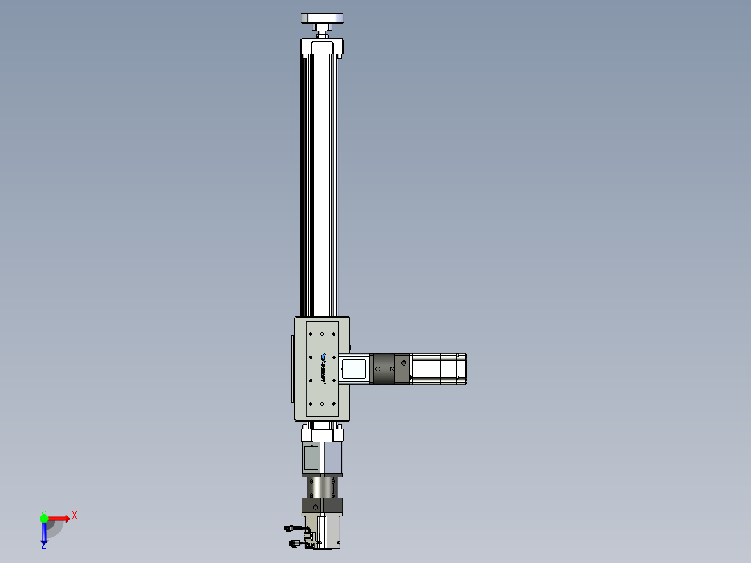 威洛博直线电机模组EB8ZR-L200-S660-LZP75B5K-ZP755K-MS3俯视图