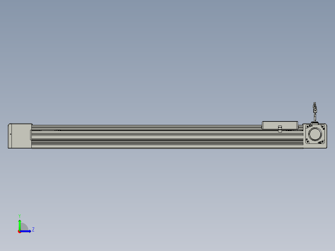 威洛博直线电机模组EB8-L200-S950-R-P75-MS3左视图