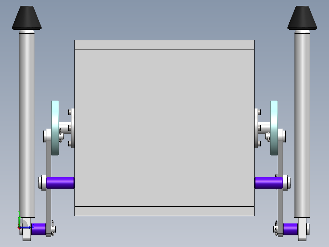 步行四边形机器人左视图