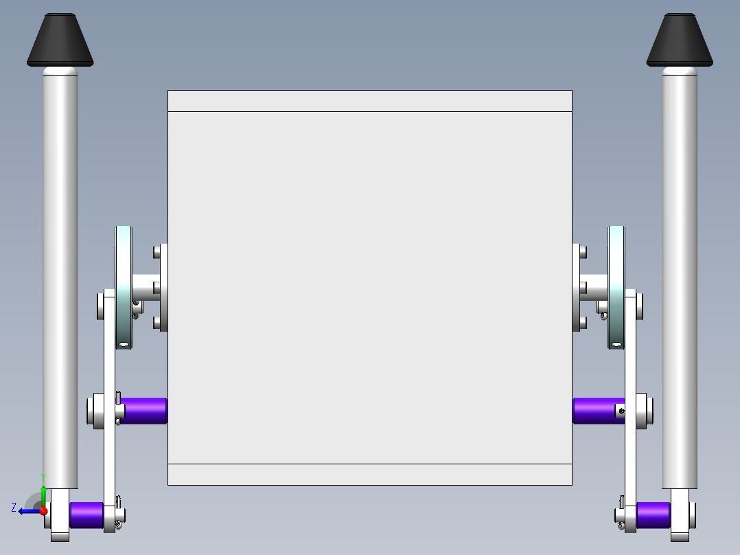 步行四边形机器人右视图