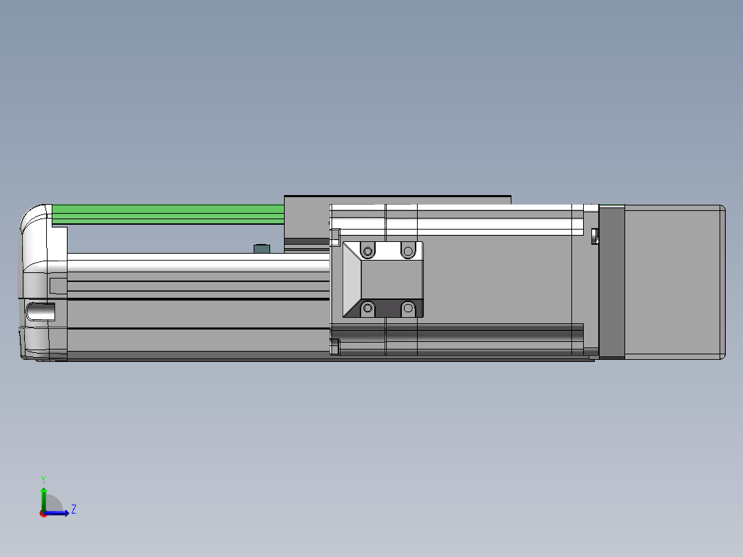 MTH丝杆半封闭模组MTH10-BR-60左视图