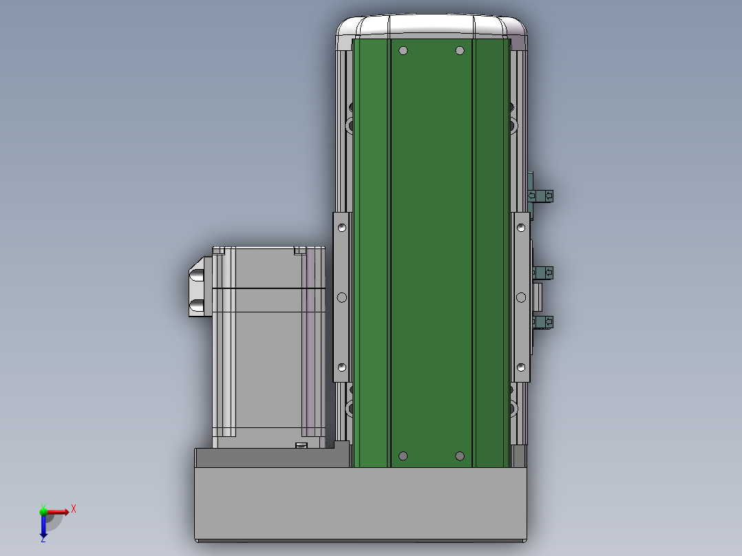 MTH丝杆半封闭模组MTH10-BR-60俯视图
