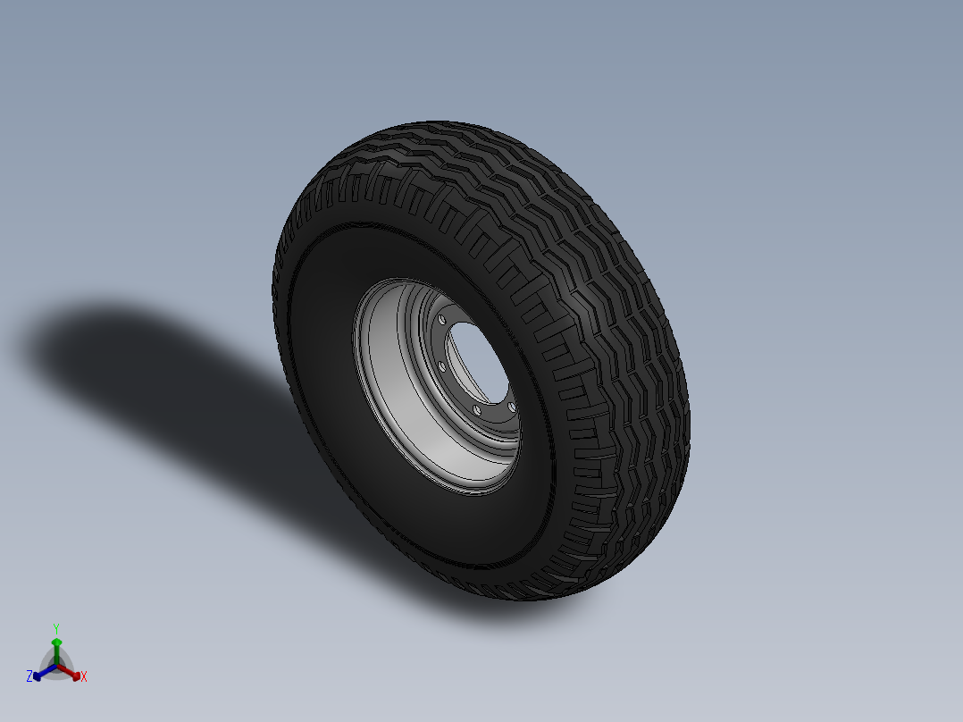 车轮正等轴测图