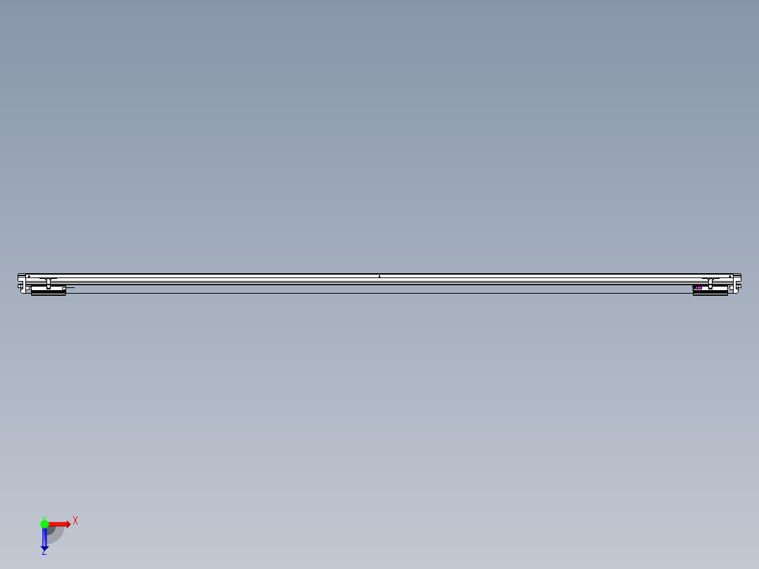 威洛博VL系列直线电机模组-2VL22H2-S2850俯视图