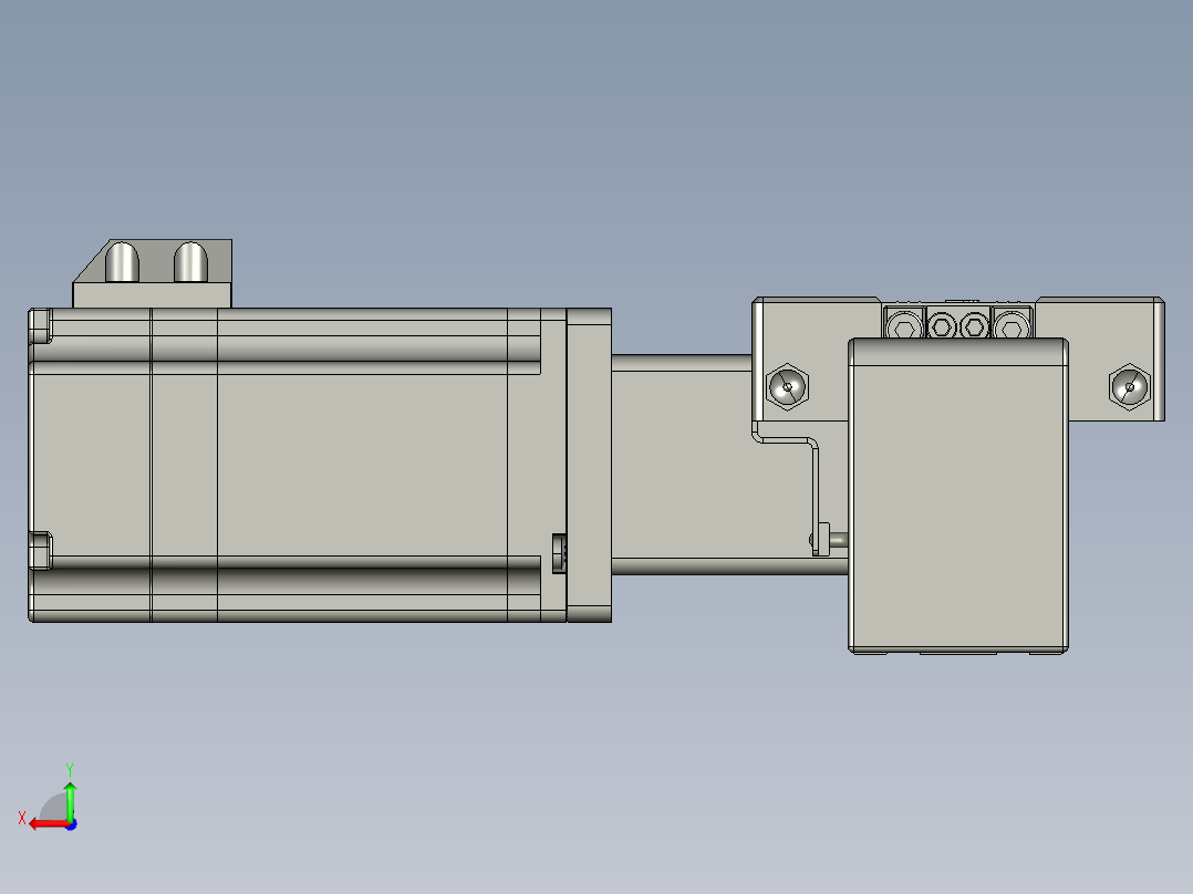 威洛博直线电机模组EB4-L80-S900-L-57-MS3后视图