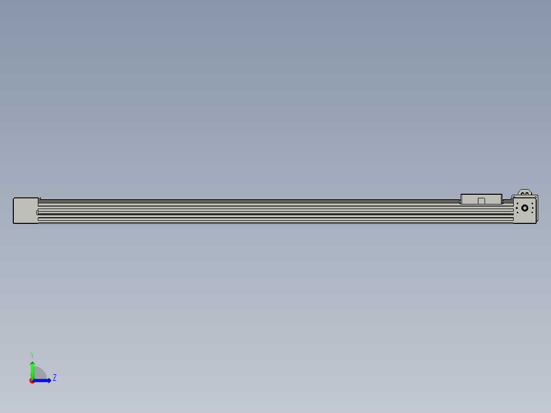 威洛博直线电机模组EB4-L80-S900-L-57-MS3左视图