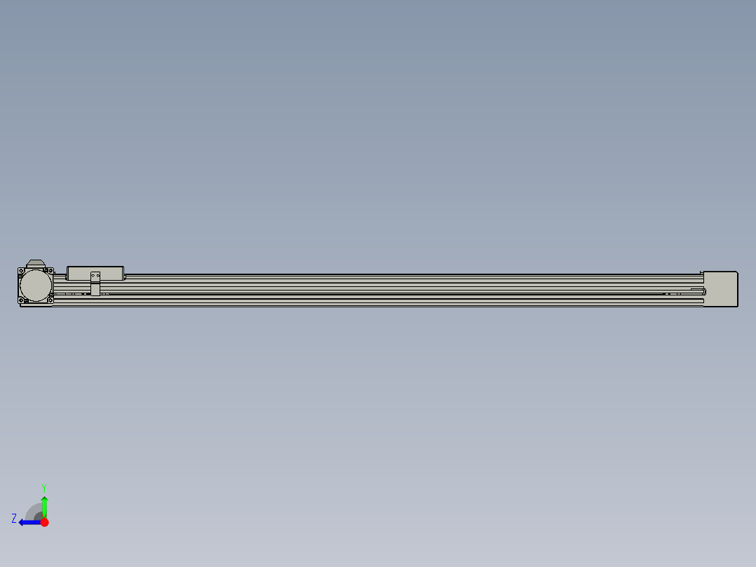 威洛博直线电机模组EB4-L80-S900-L-57-MS3右视图