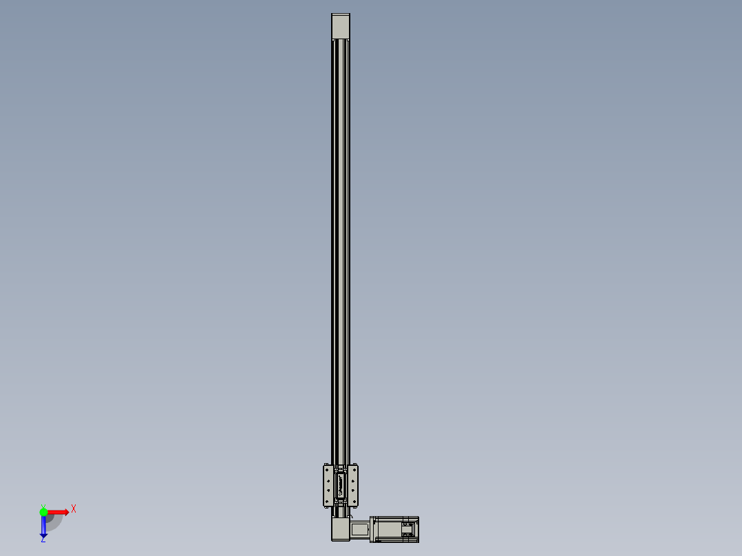 威洛博直线电机模组EB4-L80-S900-L-57-MS3俯视图