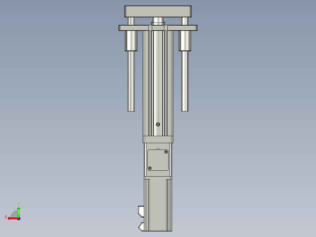 12VZ电动缸-VZ6D-S100-BC后视图
