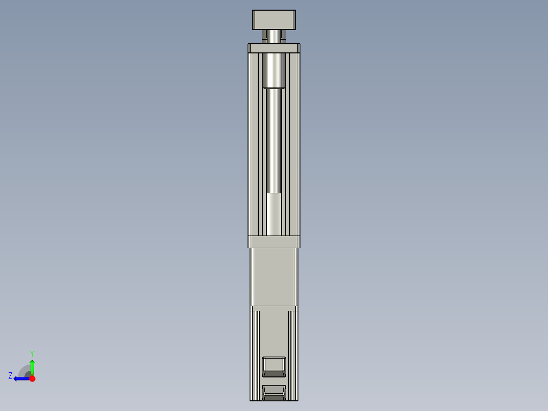 12VZ电动缸-VZ6D-S100-BC右视图