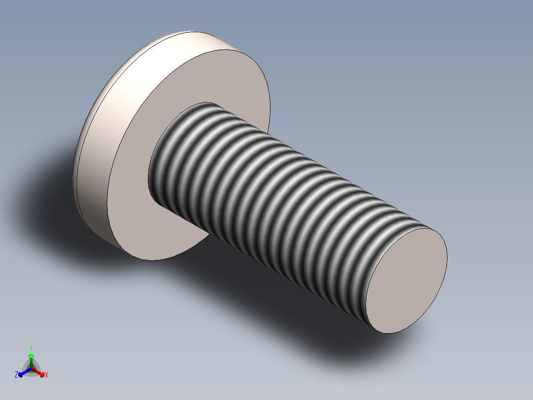 螺丝 M6 十字盘头-M6x16 Screw head.SLDPRT